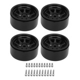 Conjunto De 4 Peças De Aro De Roda De Carro Rc Liga De Zinc