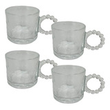 Conjunto De 4 Xícaras Café 100ml Vidro Balls Bolinhas Wolff