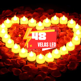 Conjunto De 48 Mini Vela Led