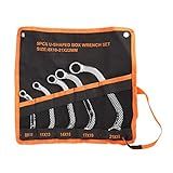 Conjunto De 5 Chaves De Extremidade Dupla Chave De Aço Com Combinação De Dodecágono 45 Ferramenta Multifuncional De 8 A 22 Mm Para Reparos Automotivos Industriais Domésticos Conjunto Essencial Para Mecânicos E Entusiastas De Bricolagem