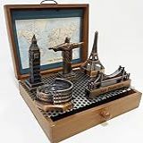 Conjunto De 5 Miniaturas Monumentos Do Mundo Em Metal - Coliseu