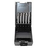 Conjunto De 5 Rebarbas De Carboneto De Tungstênio Com 1 4 Haste Corte Duplo Extensível Longa Sólida Ferramentas De Carboneto De Arquivos Rotativos Para Molde De Matriz De Metal Escultura De Madeira Gravação Polimento Perfuração Moagem