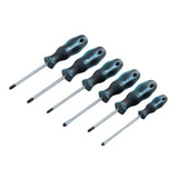 Conjunto De 6 Chaves De Fenda Cruzadas E Planas Makita E 10528 E 10528