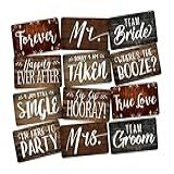 Conjunto De 6 Peças Com Duas Faces Placas De Apoio De Casamento Perfeitas Para Cabine De Fotos Faça Você Mesmo ótimas Para Aluguéis De Cabine De Foto Acessórios Divertidos Para Cabine De Fotos De Casamento Que Os Convidados Vão Adorar 