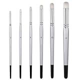 Conjunto De 6 Pincéis Secos Para Pintura Em Miniatura Conjunto De Pintura De Cidadela Pequenos Pincéis De Tinta Acrílica A óleo Miniatura Kit De Pintura Para Modelo Cerâmica Pintura Artística