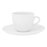 Conjunto De 6 Xícaras Grandes Com Pires Coup White 200ml Branco Oxford