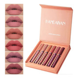 Conjunto De 6pcs Cosméticos Matte Lip Longa Duração Batom 