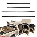 Conjunto De Acabamento De Vedação De Porta Inferior 4 Peças Conjunto De Acabamento De Vedação De Porta De Borracha Frontal E Traseira Compatível Com Ford F250 F350 F450 F550 Super Duty Crew Cab 