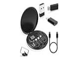 Conjunto De Adaptador De Cabo De Carregamento Múltiplo 6 Em 1 USB C Para USB Kit De Cabo Adaptador De Celular Suporte De Telefone PRETO 