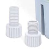 Conjunto De Adaptadores De Plástico Para Conexão De Mangueiras De Jardim E Bombas De Depósito 1 NPT Fêmea X 3 4 GHT Macho 1 NPT Fêmea X 2 5 Cm De Diâmetro Preto Pacote Com 2 