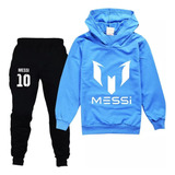 Conjunto De Agasalho Infantil Messi Com Capuz E Calça
