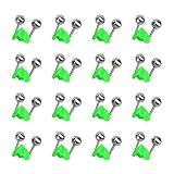 Conjunto De Alarme De Sino De Pesca - 12 Peças De Sinos De Alerta De Mordida De Peixe Com Clipes De Vara- Indicadores De Mordida De Vara De Pesca