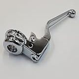 Conjunto De Alavanca De Embreagem De Lâmina Larga Cromada Com Braçadeira De Barra E Ferragens Para Modelos Harley Touring FL Softail FL FX E 1996 Sportster XL Dyna FXD Substitui HD 45047 93 
