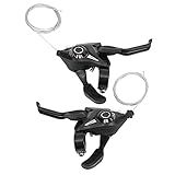 Conjunto De Alavancas De Freio De Câmbio De Bicicleta WAKE Alavancas De Freio A Disco Para Ciclismo De Estrada MTB De 3x7 8 Velocidades Com Cabo De Câmbio Câmbio De Marcha