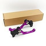 Conjunto De Alavancas De Pivô De Alavanca De Embreagem De Freio De Motocicleta De Substituição CNC Ajustável Para TTR 125 TTR125 L-LE 00-23- TTR250 1993-1997 -Roxo-