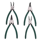Conjunto De Alicates Zsling Para Anéis Aço 4 Pontas 4 Pe