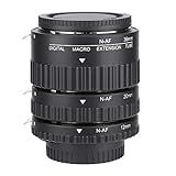 Conjunto De Anéis Adaptador De Tubo De Lente De Extensão Macro Com Foco Automático N AF 12 Mm 20 Mm 36 Mm Para Nikon F Mount DSLR N AF1 A 