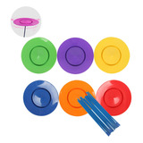 Conjunto De Anéis De Placas 6 Pratos E Palitos Com Base Cur