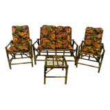 Conjunto De Bambu Cadeiras Sofás Poltronas Móveis Jardim