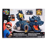 Conjunto De Brinquedos Bowser Island Castle Para Nintendo Super Mario Bros, Cor Azul