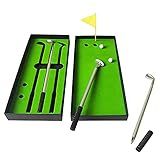 Conjunto De Brinquedos De Caneta De Golfe De Mesa Portátil De Mesa De Golfe Caneta Esferográfica Conjunto De Bandeiras Mini Jogos De Mesa Presentes Criativos A 