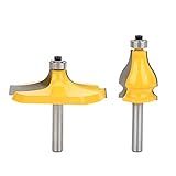 Conjunto De Brocas De Roteador Broca De Roteador De Apoio De Braço De 8 Mm Localização Precisa 2 Peças Cortando Suavemente Broca De Roteador Para Roteador Elétrico