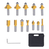 Conjunto De Brocas De Roteador De 12 Peças Haste De