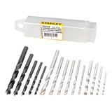Conjunto De Brocas Em Aço Rápido C 15 Peças Stanley St5015p