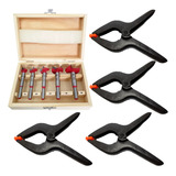Conjunto De Brocas Forstner P Furação 4 Grampo Multiuso 9