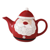 Conjunto De Bule De Chá De Porcelana Para Café De Natal
