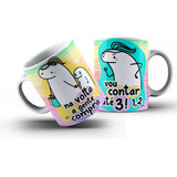 Conjunto De Canecas Nicolados Flork Com Design Frases Sortidas Porcelana Capacidade 0 325l De 6 U