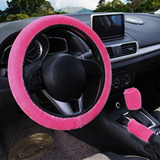 Conjunto De Capa De Volante Fofo 3 Peças De Direção Quente