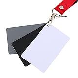 Conjunto De Cartões De Equilíbrio De Cores Para Fotografia Digital BTSEURY 3 Em 1 Ideal Para Equilíbrio De Cores Perfeito 18 Cinza Branco Preto