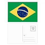 Conjunto De Cartões Postais Com Bandeira Nacional Do Brasil América Do Sul 20 Peças