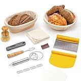 Conjunto De Cesta à Prova De Fermento Com Termômetro De Alimentos CODOGOY 25 4 Cm Oval E 23 Cm Redondo Banneton Conjuntos De Suprimentos Para Assar Pão