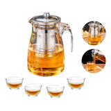 Conjunto De Chá Chaleira Com Infusor Inox 4 Xícaras 750 Ml