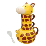 Conjunto De Chá De Girafa De