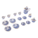 Conjunto De Chá De Porcelana Em Miniatura 1 12 Prato
