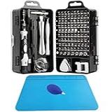Conjunto De Chaves De Fenda De Precisão 114 Em 1 Kits De Ferramentas De Reparo Com 98 Pontas Tapete De Silicone Para Reparo Antiestático Bomba De Soprador De Ar Para Eletrônicos PC Laptop Celular Tela Reparo De Console De Jogos