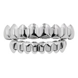 Conjunto De Churrasqueiras De 8 Dentes Banhadas A Ouro 18k P