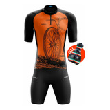 Conjunto De Ciclismo Camisa E Bermuda De Gel Uniforme Promo