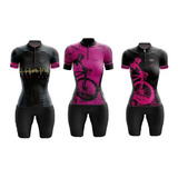 Conjunto De Ciclismo Ciclistas Bermuda E Camisa Feminino Ge