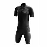 Conjunto De Ciclismo Masculino Camisa E Bermuda De Gel Bike Pedal Mtb Preto GG 