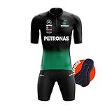Conjunto De Ciclismo Masculino Equipe MTB Camisa E Bermuda Acolchoada Slim Petronas GG 