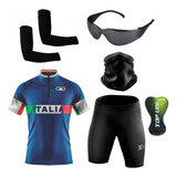 Conjunto De Ciclismo Óculos Proteção Manguitos Bandana