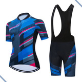 Conjunto De Ciclismo Uniforme Bretelle Forro Em Gel Camisa