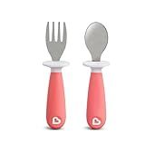Conjunto De Colher E Garfo Rosa- Munchkin- Rosa