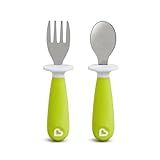 Conjunto De Colher E Garfo Verde- Munchkin- Verde