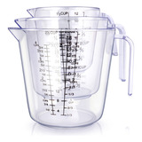 Conjunto De Copos De Medição Bingbing Liquid 3 Kitchen Bpa F