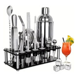 Conjunto De Coqueteleira Com Suporte De 750 Ml 25 Unidades